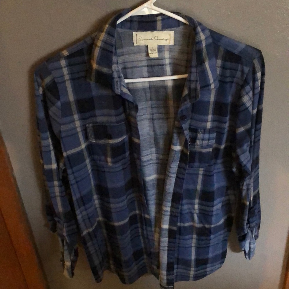 Plaid button up shirt